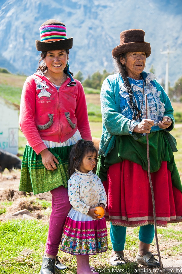 ペルーアンデス民族の民族衣装