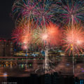 Fireworks “HANABI” symbolizing Japanese summer